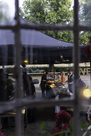 Live Cooking am BBQ-Stand @ 