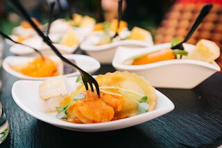 Angerichtetes Fingerfood beim BBQ-Catering in Köln @ 